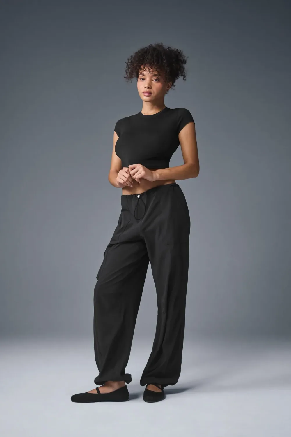 Camiseta Alosoft Crop Finesse Manga Curta