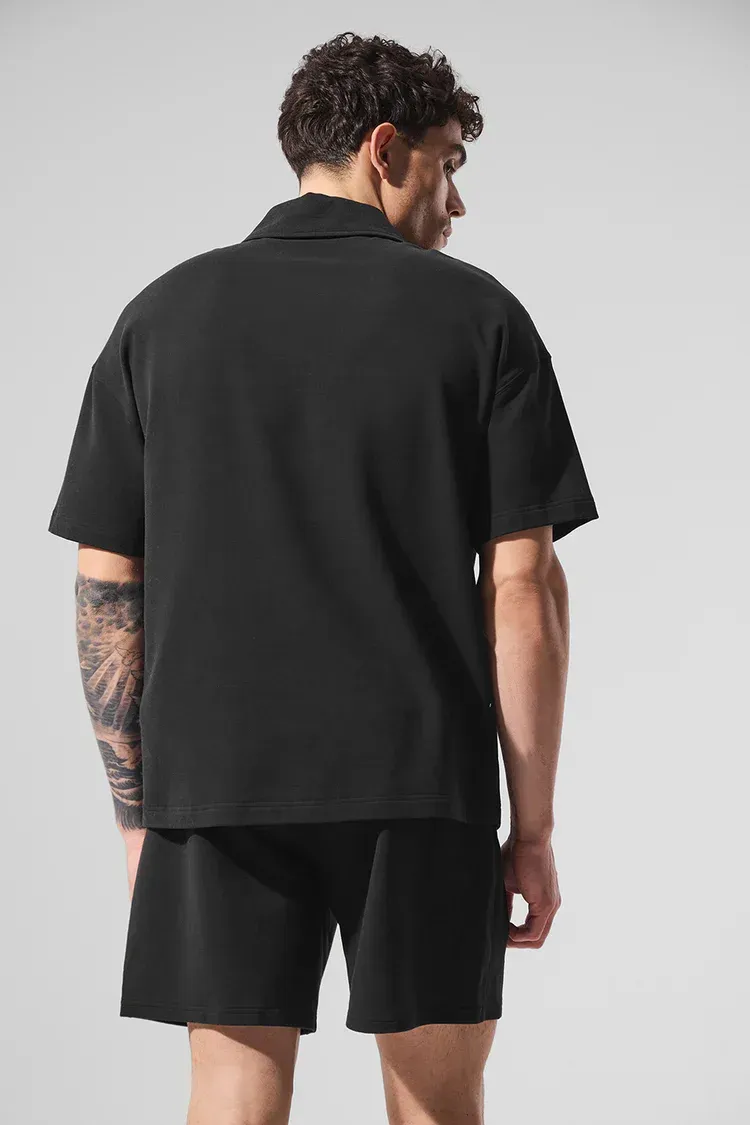 Blusa Polo Double Take Manga Curta
