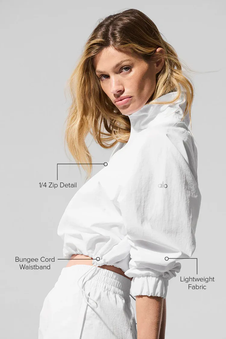 Casaco Cropped 1/4 Zip Alumni