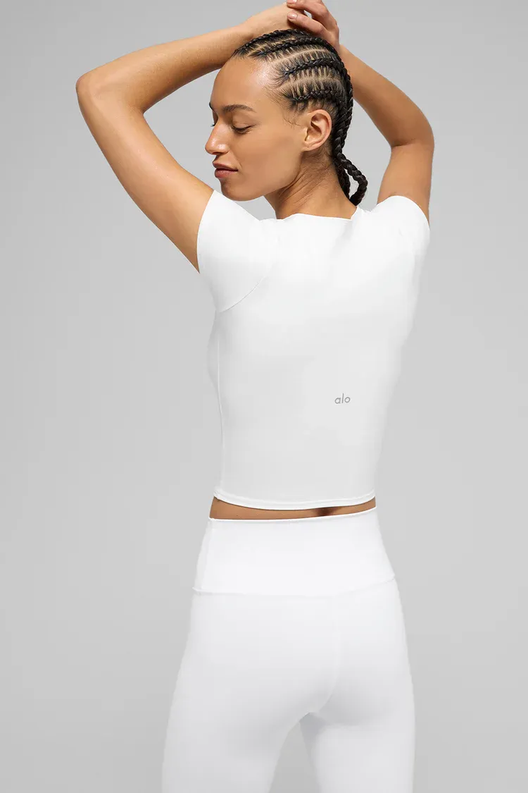 Blusa Alo Softsculpt Precision Manga Curta